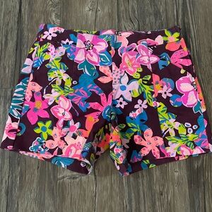 Lilly Pulitzer Floral Print Tailored Shorts Size 2